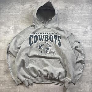 Vintage Gray Dallas Cowboys NFL Hoodie